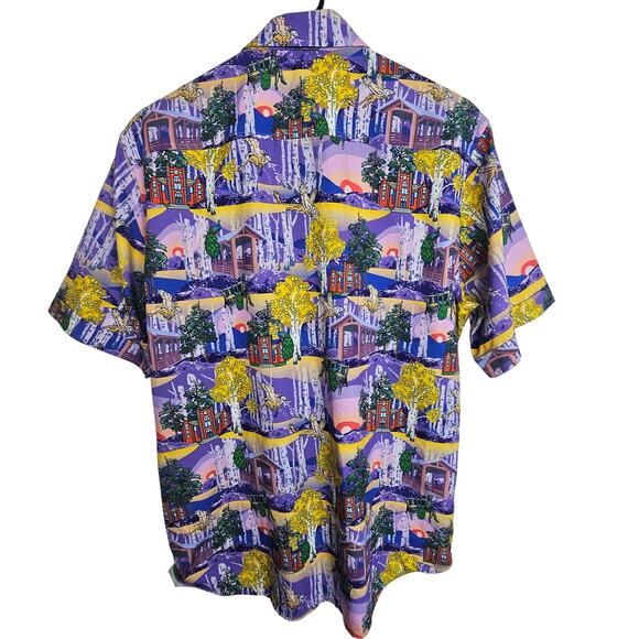 PSI International Shirt Men M Novelty Westminster University SS Button School - Picture 9 of 9